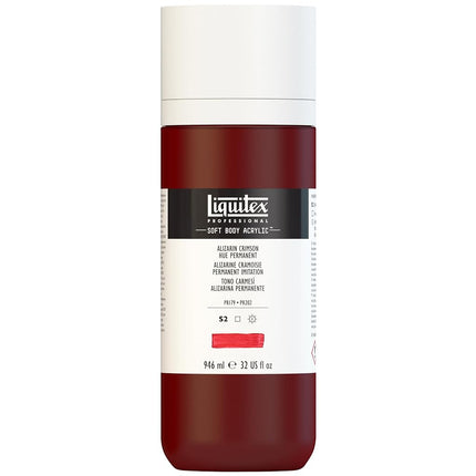 Liquitex Professional Soft Body Acrylic Paint 32-oz bottle, Cadmium-Free Red Light