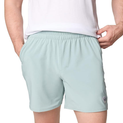 Columbia Men's Terminal Roamer Stretch Short Hiking, Crushed Blue, 1X-8" Inseam
