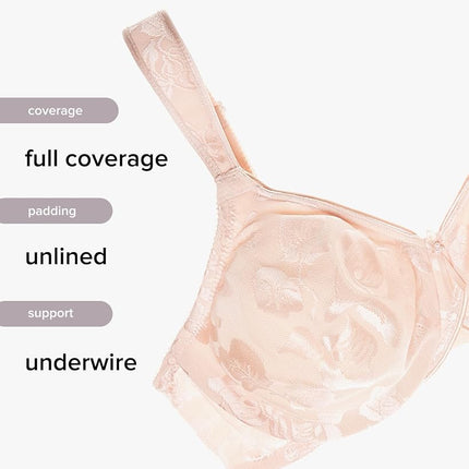Wacoal Women's Awareness Underwire Bra, Black, 38DD