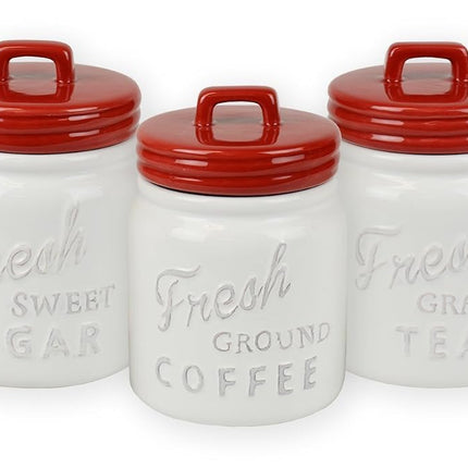 DII 3-Piece Classic Ceramic Food Storage Canisters