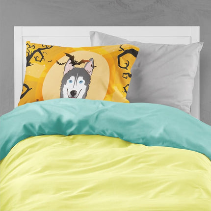 Caroline's Treasures BB1776PILLOWCASE Halloween Alaskan Malamute Fabric Standard Pillowcase, Lightweight Super Soft Easy Care Decorative Artwork Pillowcase, Standard,