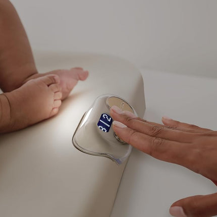 Skip Hop Baby Changing Pad Nursery Style Light-Up Wipeable and Contoured with Cushioned Foam Fits Standard Changing Tables Oat