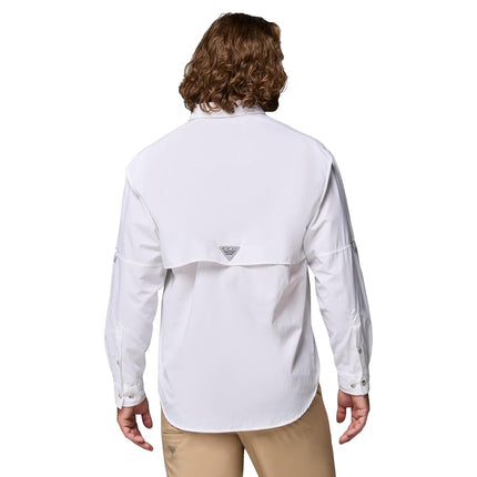 Columbia Men's Bahama II Long Sleeve Shirt, 2024 White, Medium
