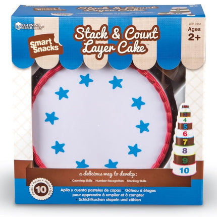 Learning Resources Smart Snacks Stack & Count Layer Cake- Numbers & Counting