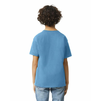 Gildan Youth Ultra Cotton T-Shirt, Style G2000B, Multipack, Carolina Blue (2-Pack), S