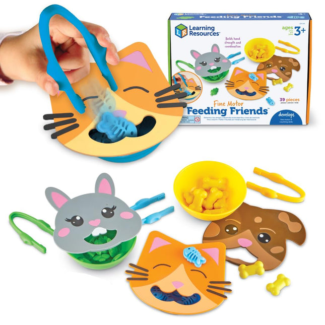 Learning Resources Fine Motor Feeding Friends, Toy