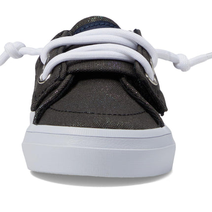 Sperry Kids Girls Crest Vibe Jr Sneaker, Black, 8.5 M US