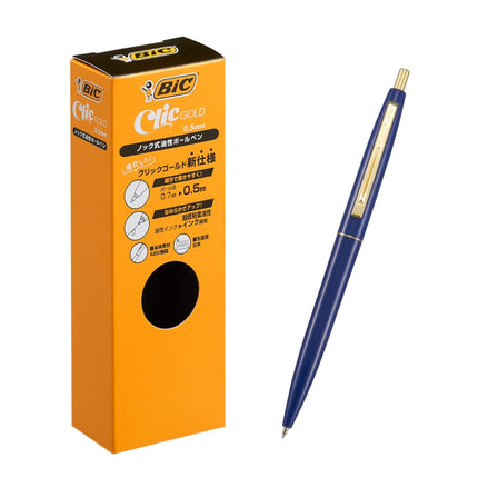 Big CFCGRBL05BLKJ Ballpoint Pen, Click Gold, 0.5, 