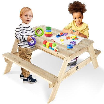 Plum Surfside Wooden Sand and Water Picnic Table