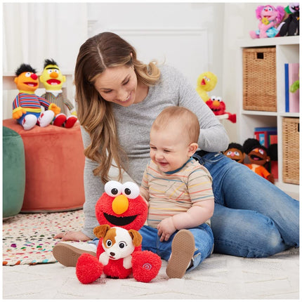 GUND Sesame Street Peluche animée officielle « Furry Friends Forever Dance & Play » Elmo et Tango, jouet sensoriel en peluche pour les 1 an et plus, rouge/crème, 33 cm