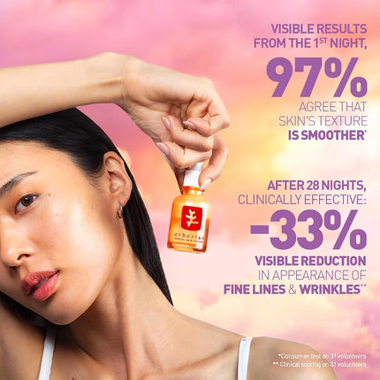 Erborian Multi-Perfecting Milky Night Serum, Skin Therapy, for Wrinkles & Fine Lines, Texture, Evenness, Visible Results after 1st Night - Hydrating with 10% PHA, Hyaluronic Acid- Korean Skincare