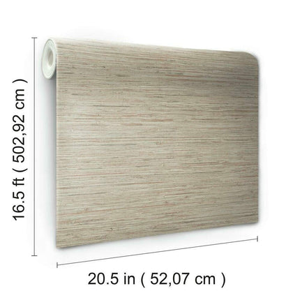 RoomMates RMK11560WP Pink and Taupe Faux Grass Non-Textured Pink Taupe Wallpaper
