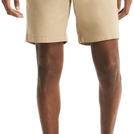 Nautica Men's Classic Fit Flat Front Stretch Solid