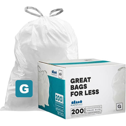 Plasticplace Custom Fit Bin Bags, Compatible with 