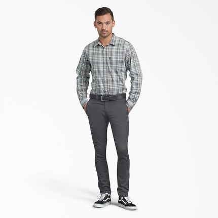 Dickies Mens Skinny Fit Work Pants, Charcoal, 29W x 30L