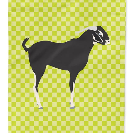 Caroline's Treasures BB7710GF Black Bengal Goat Green Flag Garden Size, Small, multicolor