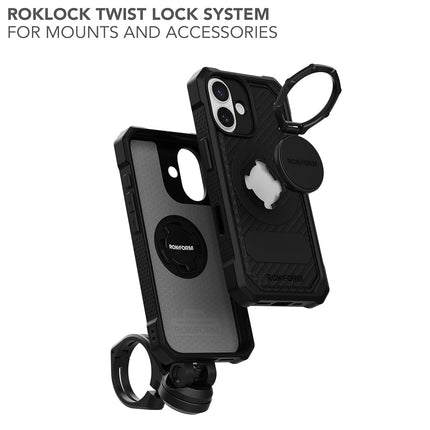 ROKFORM Rugged Case for iPhone 17, Magnetic + RokLock (Black)