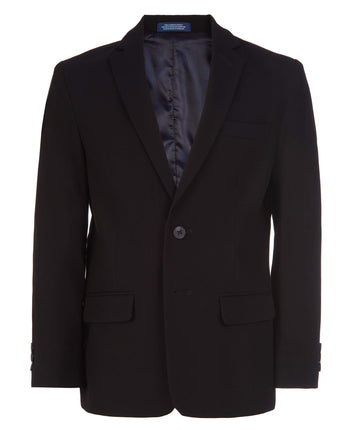 IZOD Boys' Bi-Stretch Blazer Jacket, Black, 14
