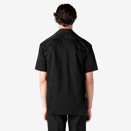 Dickies Short Sleeve Work Shirt, Black, 4X