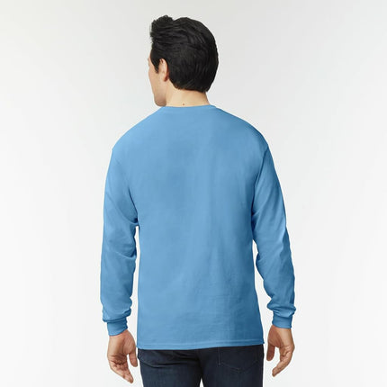 Gildan Unisex's Ultra Cotton Long Sleeve T-Shirt, Style G2400, Multipack, Carolina Blue (3-Pack), XL (Pack of 3)
