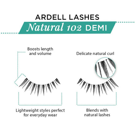 Ardell False Eyelashes Demi Wispies Brown (4 Pack), 3.21 ounces