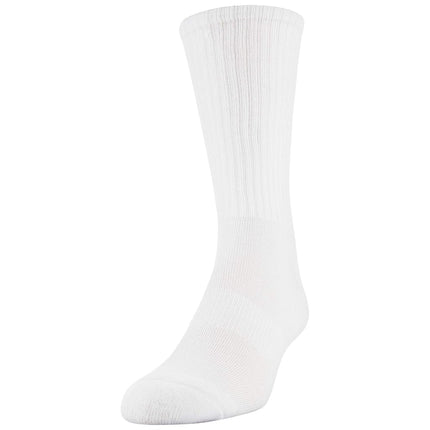 Gildan Men's Performance Crew Socks, 12-Pairs, White, Large