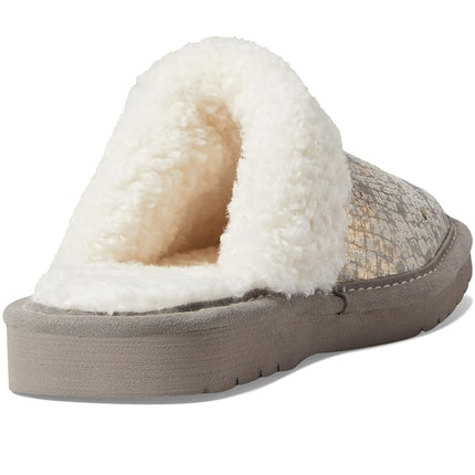 ARIAT Women's Indoor & Outdoor Rubber Bottom Jackie Square Toe Slippers-Exotic Colors, Metalic Snake, 6