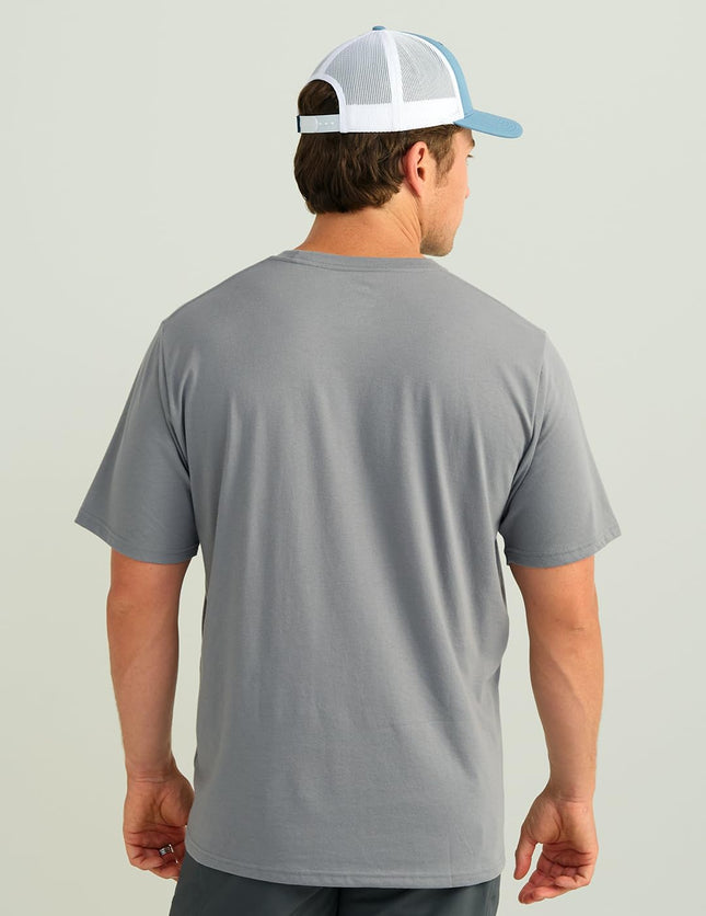 HUK Men's Short Sleeve Performance Tee, Fishing T-Shirt Stacked Logo-Night Owl, X-Large