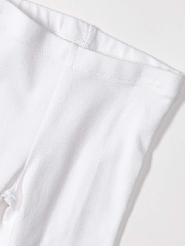 The Children's Place Baby Girls' Capri Leggings 2 Pack, White Single, 3T