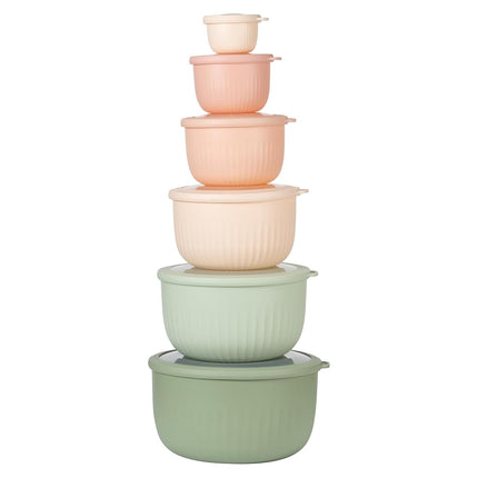 Cook with Color Prep Bowls with Lids- Wide and Dee