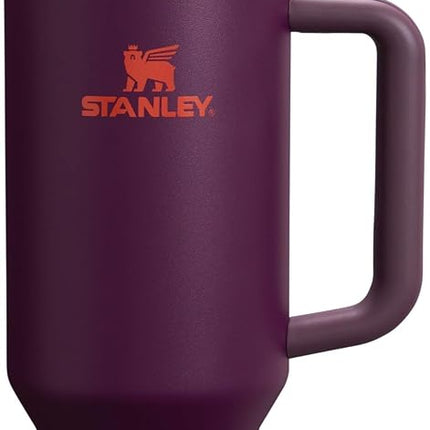 Stanley Quencher H2.0 FlowState Stainless Steel Vacuum Insulated Tumbler with Lid and Straw for Water, Iced Tea or Coffee, Smoothie and More, Plum, 40oz, 10-11824-061
