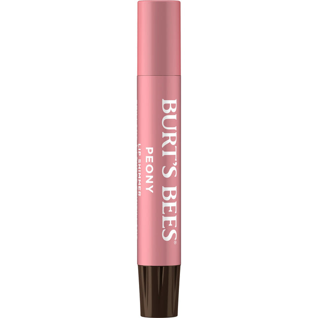 Burt's Bees 100% Natural Moisturizing Lip Shimmer, Peony - 4 Tubes