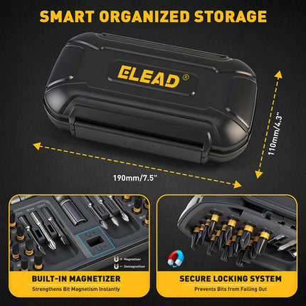 46 in 1 Magnetic Ratchet Screwdriver Set, Multi-Bit Screwdriver Kit, Nut Driver Set, Detachable Ratchet Handle with Storage Case, Repair Tool Kit for Furniture, Computer, Bicycle