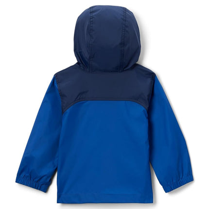 Columbia Youth Boys Glennaker Rain Jacket, Mountain Blue/Collegiate Navy, Small