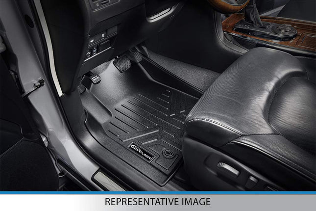 SMARTLINER All Weather Custom Fit Floor Mats 2 Rows and Cargo Liner Trunk Set Black for 2019 Audi Q8