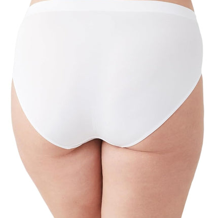 Wacoal Women's B-Smooth High-Cut Panty, White, XL Plus