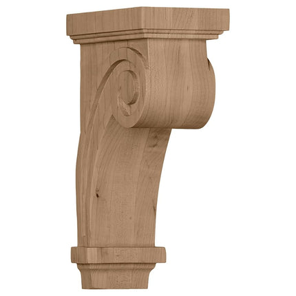 Ekena COR03X05X09SCMA 3 1/4-Inch Width x 5-Inch Depth x 9-Inch Height Scroll Corbel - Maple
