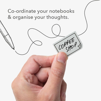 IF Bookaroo Sticky Tabs - Mono,White