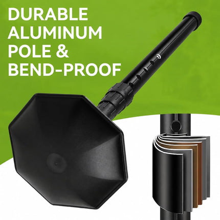 MIKOSI Golf Travel Bag Support Pole - 21-52 Inch Adjustable Aluminum Support Rod/Stiff Arm, Golf Club Protector for Travel Cases (Black)