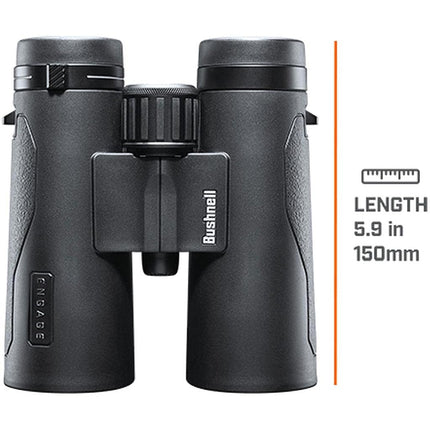 Bushnell - Engage X - 10x42 - Noir - Prisme en toit - Étanche à l'eau et à la buée - Revêtement EXO Barrier - Entièrement multicouche - Jumelles - Faune - Extérieur - Observation des oiseaux - Tourisme - Voyages - BENX1042