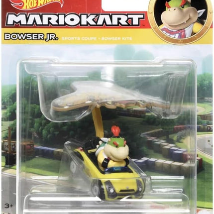 Hot Wheels Mariokart Bowser Junior Sports Coupe + Bowser Kite