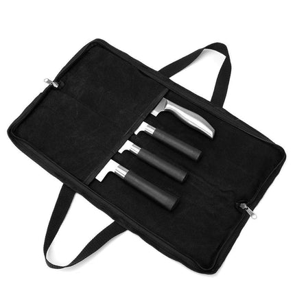 Chef's Knife Case(4 slots), Heavy Duty Waxed Canva