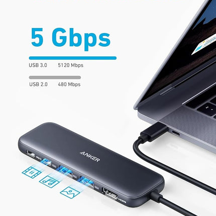 Anker USB-C Hub, 5-in-1 USBC to HDMI Hub with 4K Display, 85W Max PD