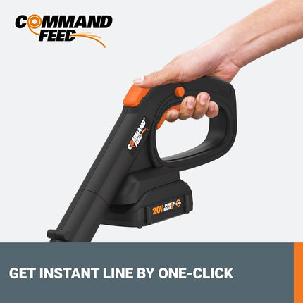 WORX WG930.2 20V Power Share GT Revolution 12" Cordless String Trimmer & Turbine Leaf Blower Combo Kit