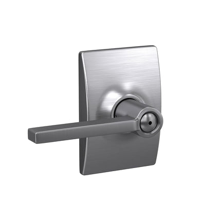Schlage F40 LAT 626 CEN Century Collection Latitude Privacy Lever, Satin Chrome