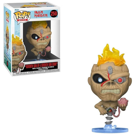 POP Iron [Maiden] Eddie - Seventh Son of Seventh Son Funko Vinyl Figure (Bundled with Compatible Box Protector Case), Multicolored, 3.75 inches