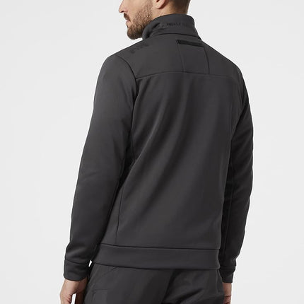 Helly Hansen Mens Crew Fleece Jacket, L, Ebony