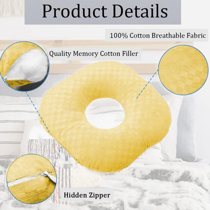 Wuronsa Ear Piercing Pillow with Hole for Cartilage Piercings, CNH Support