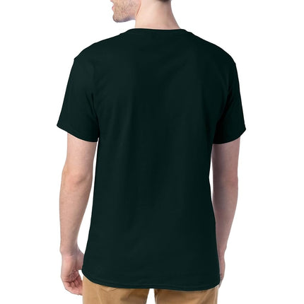 Hanes Men's ComfortSoft T-Shirt (Pack of 4),Deep Forest,Large