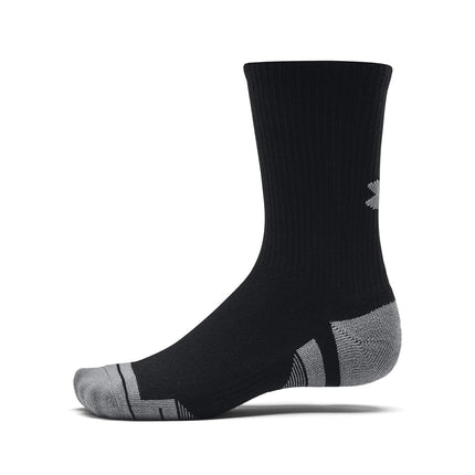 Under Armour Men's Heatgear Crew Socks Pack of 3, L